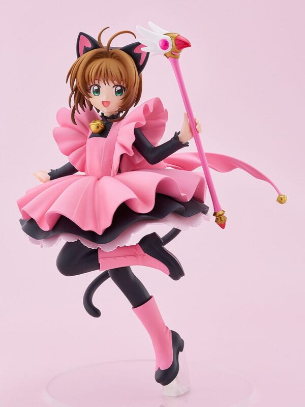 Cardcaptor Sakura Pop Up Parade PVC Szobor Sakura Kinomoto: Black Cat Costume Ver. L Size 22 cm