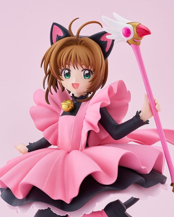 Cardcaptor Sakura Pop Up Parade PVC Szobor Sakura Kinomoto: Black Cat Costume Ver. L Size 22 cm