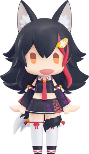 Hololive Production HELLO! GOOD SMILE Akció Figura Ookami Mio 10 cm