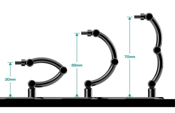 The Simple Stand Mini Nendoroid More for Mini Figuras & Models mini Black 4er-Pack