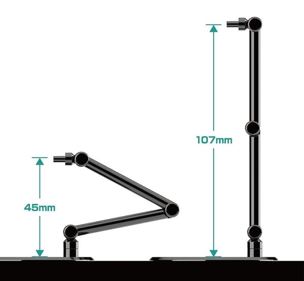 The Simple Stand Mini Nendoroid More for Mini Figuras & Models mini Black 4er-Pack
