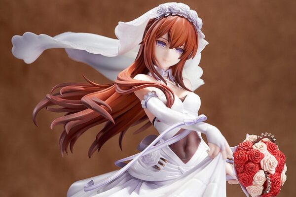 Steins Gate PVC Szobor 1/7 Kurisu Makise: Wedding Dress Ver. 26 cm