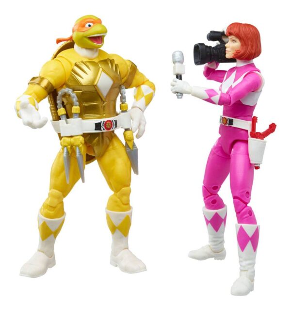Power Rangers x TMNT Lightning Collection Akció Figuras 2022 Morphed April O´Neil & Michelangelo