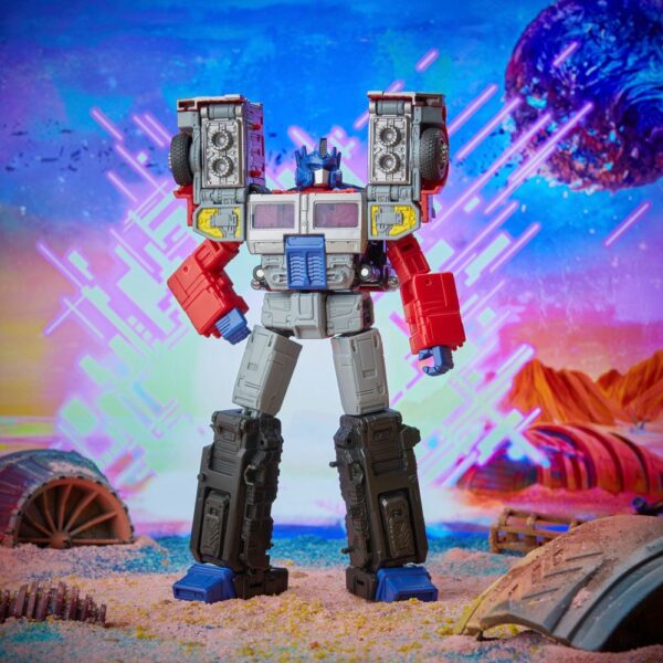 Transformers: Generation 2 Generations Legacy Voyager Akció Figura 2022 Laser Optimus Prime 18 cm