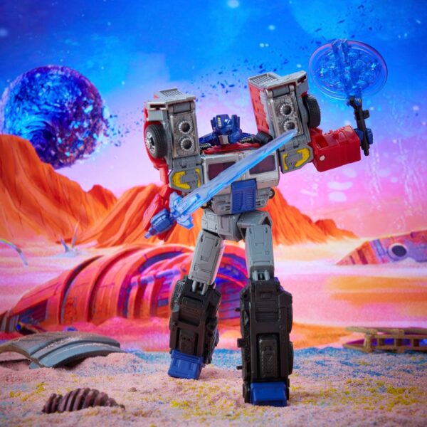 Transformers: Generation 2 Generations Legacy Voyager Akció Figura 2022 Laser Optimus Prime 18 cm