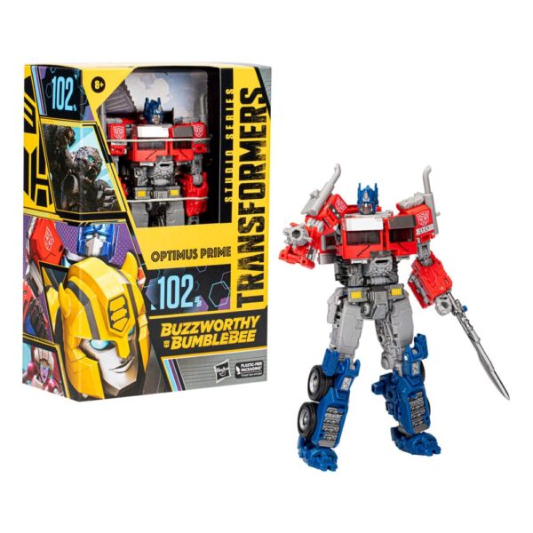 Transformers: Rise of the Beasts Buzzworthy Bumblebee Studio Series Akció Figura 102BB Optimus Prime 16 cm