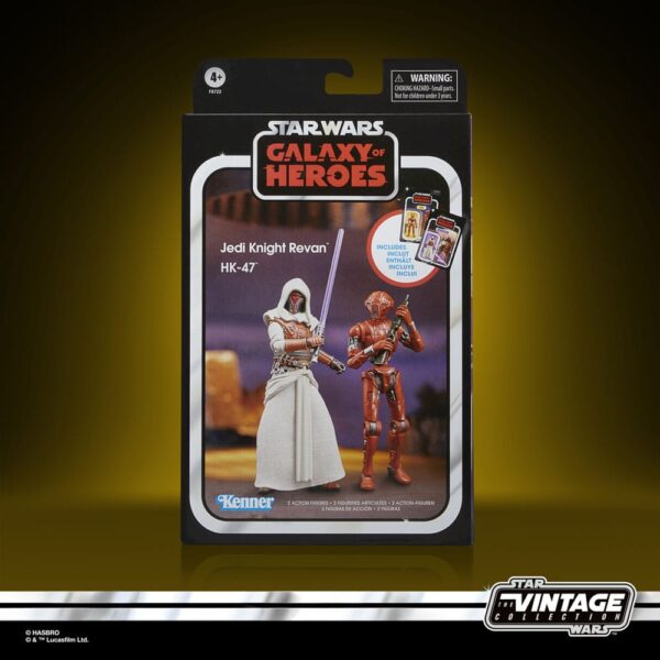 Star Wars: Galaxy of Heroes Vintage Collection Akció Figura 2-Pack Jedi Knight Revan & HK-47 10 cm Star Wars: Galaxy of Heroes Vintage Collection Akció Figura 2-Pack Jedi Knight Revan & HK-47 10 cm