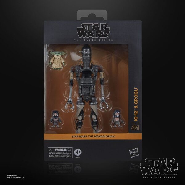 Star Wars: The Mandalorian Black Series Akció Figura 2-Pack IG-12 & Grogu 15 cm Star Wars: The Mandalorian Black Series Akció Figura 2-Pack IG-12 & Grogu 15 cm