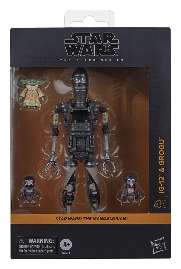 Star Wars: The Mandalorian Black Series Akció Figura 2-Pack IG-12 & Grogu 15 cm Star Wars: The Mandalorian Black Series Akció Figura 2-Pack IG-12 & Grogu 15 cm
