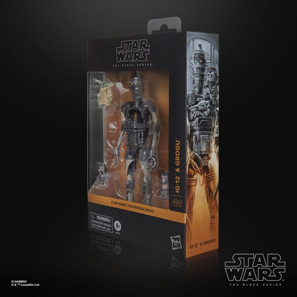 Star Wars: The Mandalorian Black Series Akció Figura 2-Pack IG-12 & Grogu 15 cm Star Wars: The Mandalorian Black Series Akció Figura 2-Pack IG-12 & Grogu 15 cm