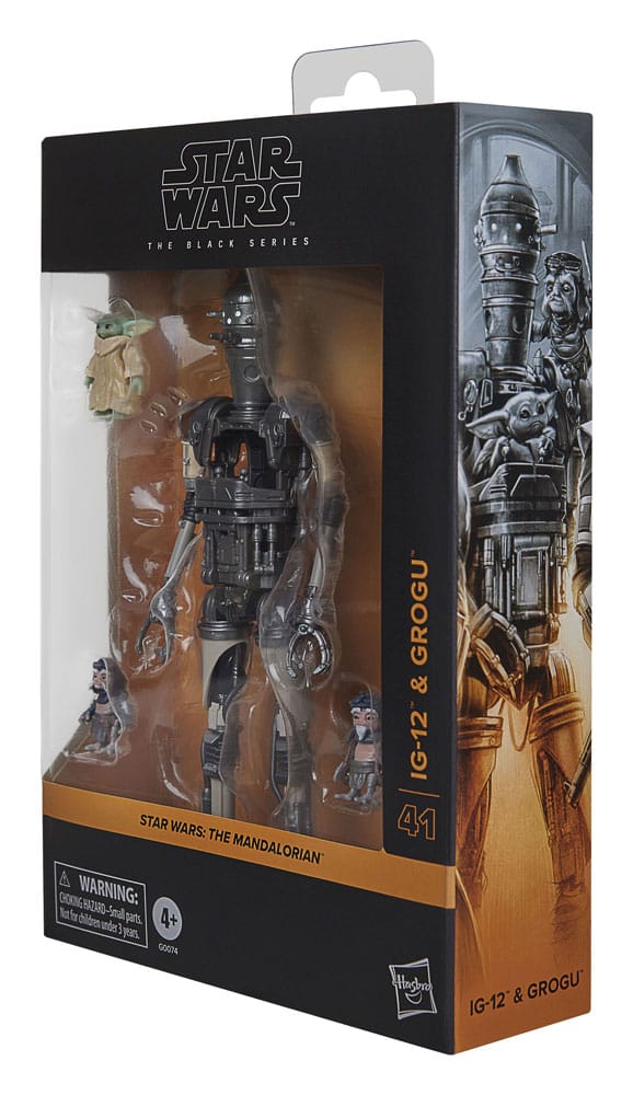 Star Wars: The Mandalorian Black Series Akció Figura 2-Pack IG-12 & Grogu 15 cm Star Wars: The Mandalorian Black Series Akció Figura 2-Pack IG-12 & Grogu 15 cm