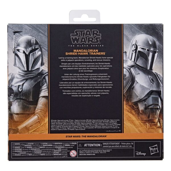 Star Wars: The Mandalorian Black Series Akció Figura 2-Pack Mandalorian Shriek-Hawk Trainers 15 cm Star Wars: The Mandalorian Black Series Akció Figura 2-Pack Mandalorian Shriek-Hawk Trainers 15 cm