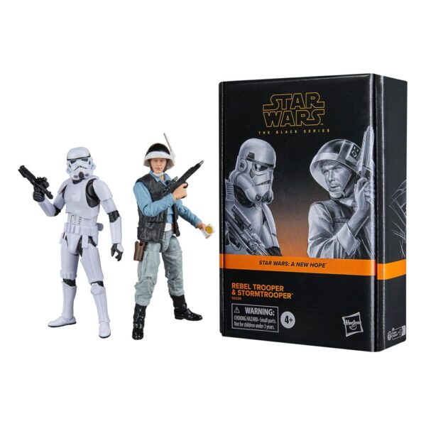 Star Wars Episode IV Black Series Akció Figura 2-Pack Rebel Trooper & Stormtrooper 15 cm Star Wars Episode IV Black Series Akció Figura 2-Pack Rebel Trooper & Stormtrooper 15 cm