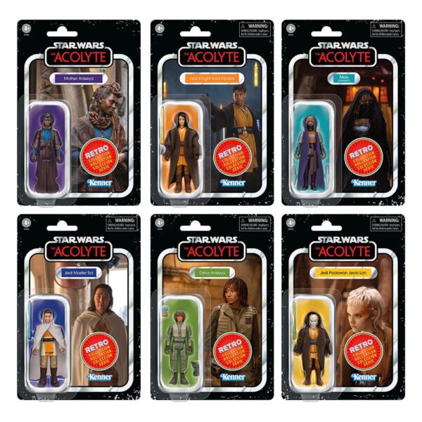 Star Wars: Acolyte Retro Collection Akció Figura 6-Pack 10 cm Star Wars: Acolyte Retro Collection Akció Figura 6-Pack 10 cm