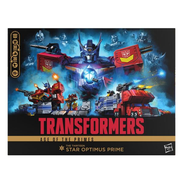 Transformers Age of the Primes Titan Class Akció Figura The Thirteen Star Optimus Prime 38 cm