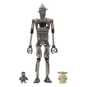 Star Wars: The Mandalorian Vintage Collection Akció Figura 3-Pack IG-12, Grogu & Anzellan 10 cm
