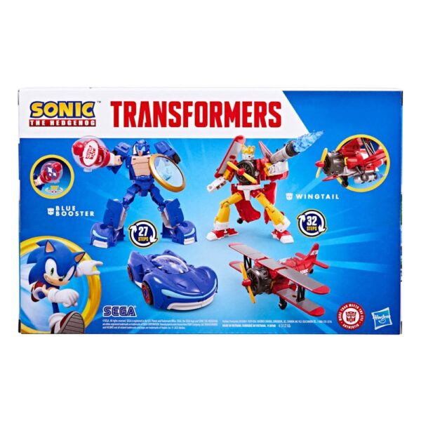 Sonic the Hedgehog x Transformers Akció Figura Wingtail & Blue Booster 13 cm Sonic the Hedgehog x Transformers Akció Figura Wingtail & Blue Booster 13 cm