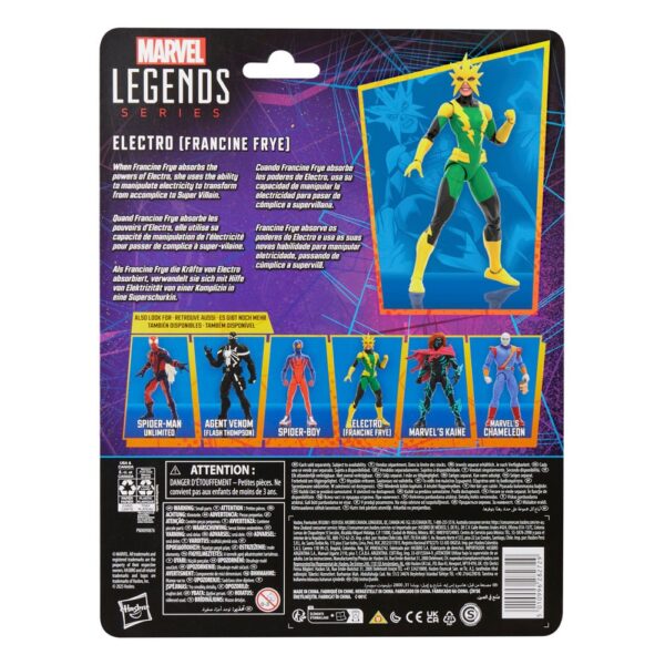 Spider-Man Marvel Legends Retro Akció Figura Electro (Francine Frye) 15 cm Spider-Man Marvel Legends Retro Akció Figura Electro (Francine Frye) 15 cm