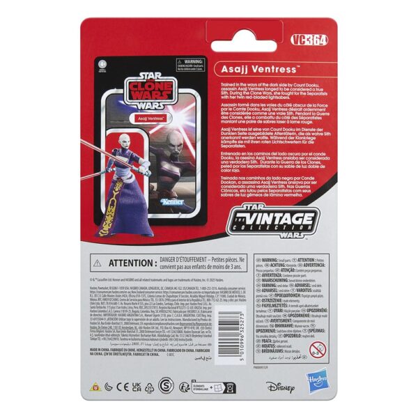 Star Wars: The Clone Wars Vintage Collection Akció Figura Asajj Ventress 10 cm Star Wars: The Clone Wars Vintage Collection Akció Figura Asajj Ventress 10 cm