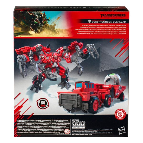 Transformers: Revenge of the Fallen Studio Series Leader Class Akció Figura Power Collection Constructicon Overload 22 cm Transformers: Revenge of the Fallen Studio Series Leader Class Akció Figura Power Collection Constructicon Overload 22 cm