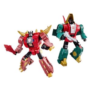 Transformers Age of the Primes Leader Class Akció Figura G2 Universe Dinobots Snarl & Slug 19 cm
