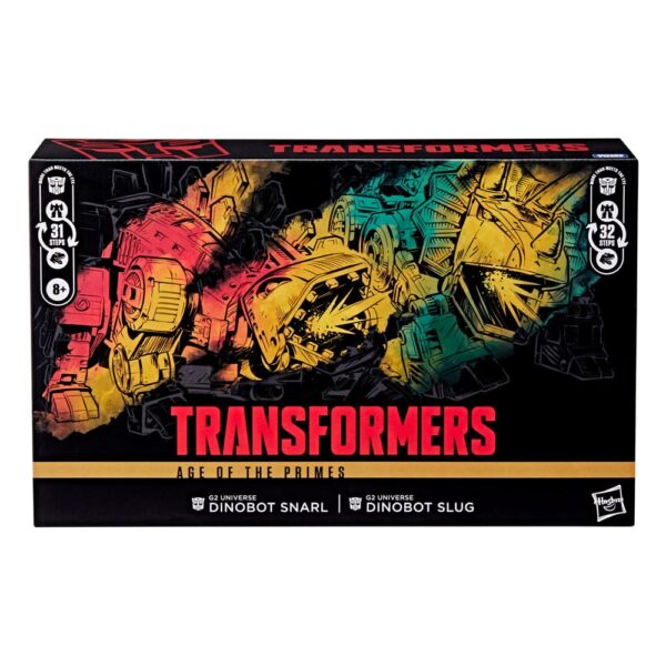 Transformers Age of the Primes Leader Class Akció Figura G2 Universe Dinobots Snarl & Slug 19 cm Transformers Age of the Primes Leader Class Akció Figura G2 Universe Dinobots Snarl & Slug 19 cm