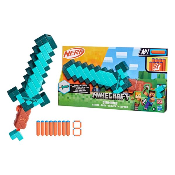 Minecraft NERF Dart-Firing Diamond Sword Minecraft NERF Dart-Firing Diamond Sword