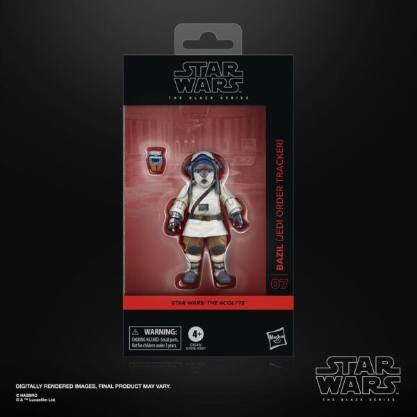 Star Wars: The Acolyte Black Series Akció Figura Bazil (Jedi Order Tracker) 10 cm