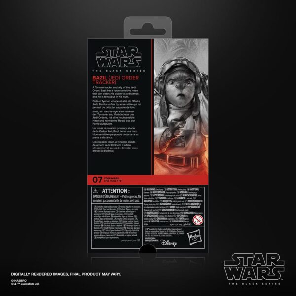 Star Wars: The Acolyte Black Series Akció Figura Bazil (Jedi Order Tracker) 10 cm