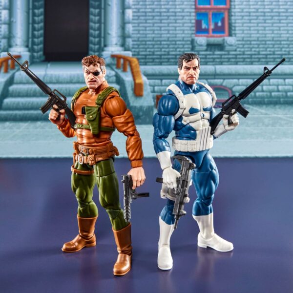 The Punisher Marvel Legends Gamerverse Akció Figura 2-Pack Punisher & Nick Fury 15 cm