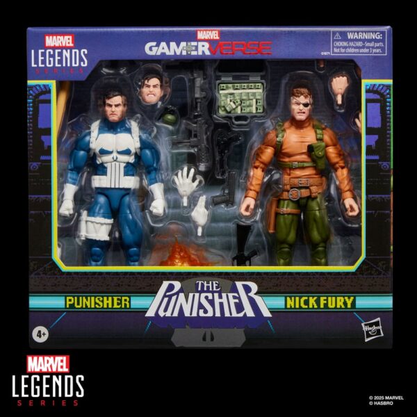 The Punisher Marvel Legends Gamerverse Akció Figura 2-Pack Punisher & Nick Fury 15 cm