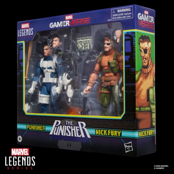 The Punisher Marvel Legends Gamerverse Akció Figura 2-Pack Punisher & Nick Fury 15 cm