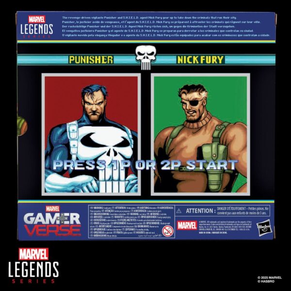 The Punisher Marvel Legends Gamerverse Akció Figura 2-Pack Punisher & Nick Fury 15 cm