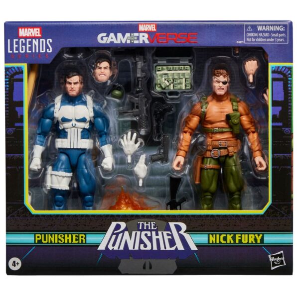 The Punisher Marvel Legends Gamerverse Akció Figura 2-Pack Punisher & Nick Fury 15 cm
