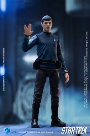 Star Trek Exquisite Mini Akció Figura 1/18 Star Trek 2009 Spock 10 cm