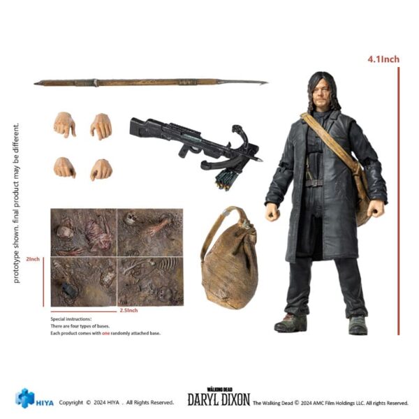 The Walking Dead Exquisite Mini Akció Figura 1/18 Daryl 11 cm The Walking Dead Exquisite Mini Akció Figura 1/18 Daryl 11 cm