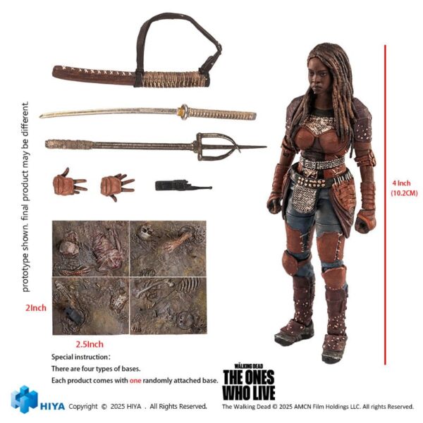 The Walking Dead: The Ones Who Lived Exquisite Mini Akció Figura 1/18 Michonne 10 cm The Walking Dead: The Ones Who Lived Exquisite Mini Akció Figura 1/18 Michonne 10 cm