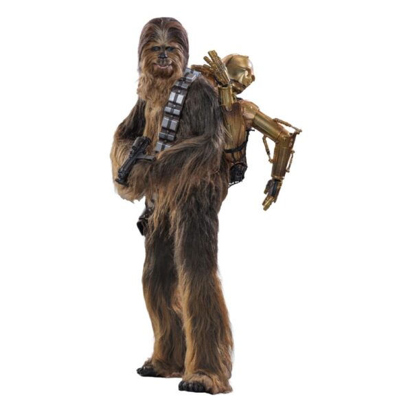 Star Wars Episode V Movie Masterpiece Akció Figura 1/6 Chewbacca with Disassembled C-3PO 36 cm Star Wars Episode V Movie Masterpiece Akció Figura 1/6 Chewbacca with Disassembled C-3PO 36 cm