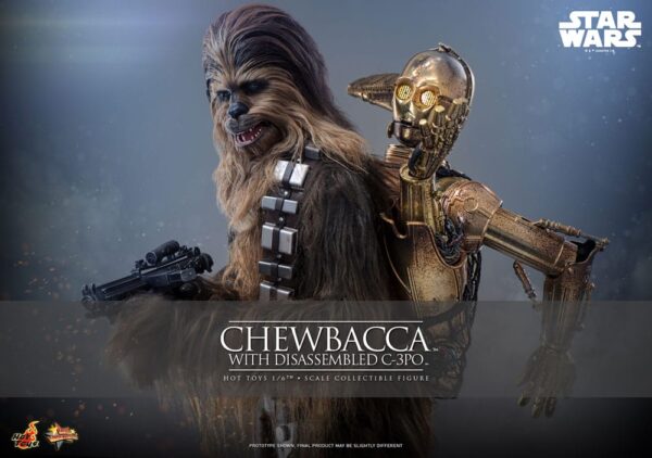 Star Wars Episode V Movie Masterpiece Akció Figura 1/6 Chewbacca with Disassembled C-3PO 36 cm Star Wars Episode V Movie Masterpiece Akció Figura 1/6 Chewbacca with Disassembled C-3PO 36 cm