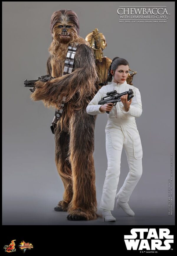 Star Wars Episode V Movie Masterpiece Akció Figura 1/6 Chewbacca with Disassembled C-3PO 36 cm Star Wars Episode V Movie Masterpiece Akció Figura 1/6 Chewbacca with Disassembled C-3PO 36 cm