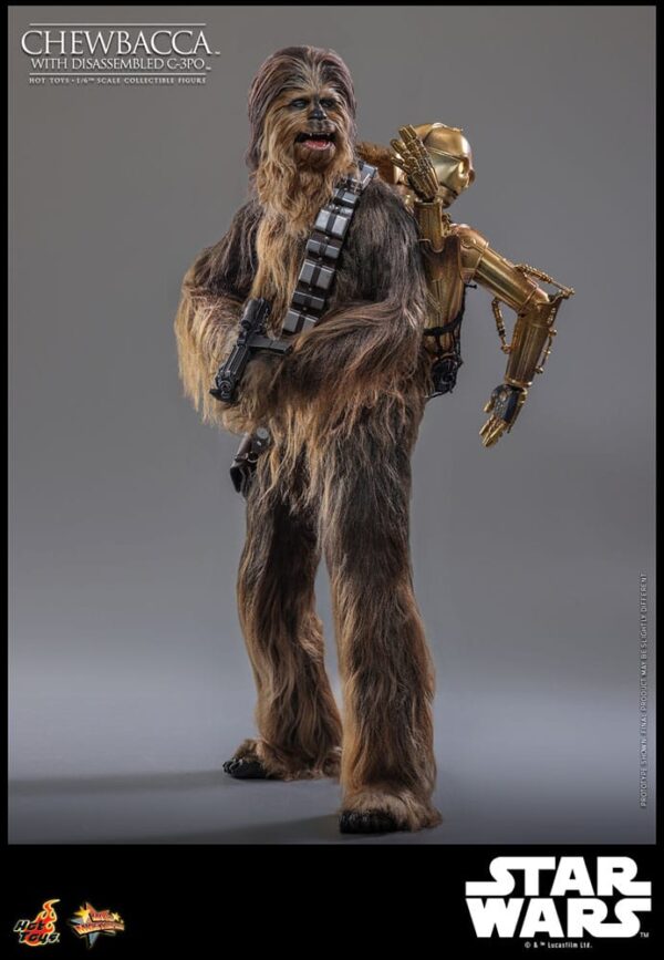 Star Wars Episode V Movie Masterpiece Akció Figura 1/6 Chewbacca with Disassembled C-3PO 36 cm Star Wars Episode V Movie Masterpiece Akció Figura 1/6 Chewbacca with Disassembled C-3PO 36 cm