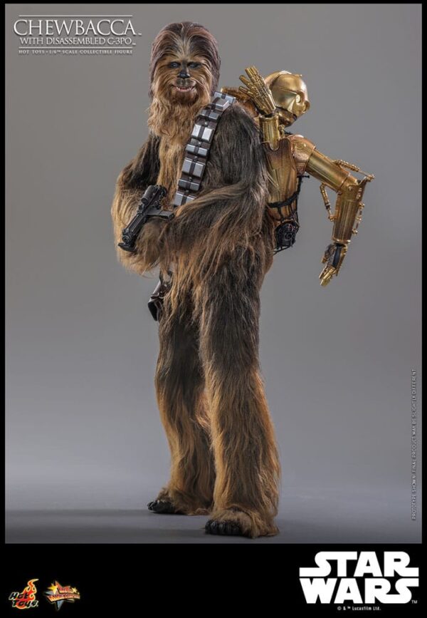 Star Wars Episode V Movie Masterpiece Akció Figura 1/6 Chewbacca with Disassembled C-3PO 36 cm Star Wars Episode V Movie Masterpiece Akció Figura 1/6 Chewbacca with Disassembled C-3PO 36 cm