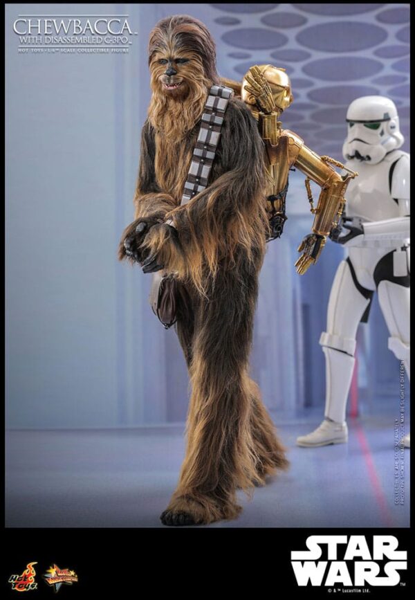 Star Wars Episode V Movie Masterpiece Akció Figura 1/6 Chewbacca with Disassembled C-3PO 36 cm Star Wars Episode V Movie Masterpiece Akció Figura 1/6 Chewbacca with Disassembled C-3PO 36 cm
