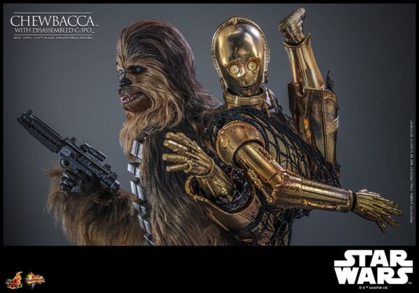 Star Wars Episode V Movie Masterpiece Akció Figura 1/6 Chewbacca with Disassembled C-3PO 36 cm Star Wars Episode V Movie Masterpiece Akció Figura 1/6 Chewbacca with Disassembled C-3PO 36 cm