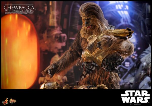 Star Wars Episode V Movie Masterpiece Akció Figura 1/6 Chewbacca with Disassembled C-3PO 36 cm Star Wars Episode V Movie Masterpiece Akció Figura 1/6 Chewbacca with Disassembled C-3PO 36 cm