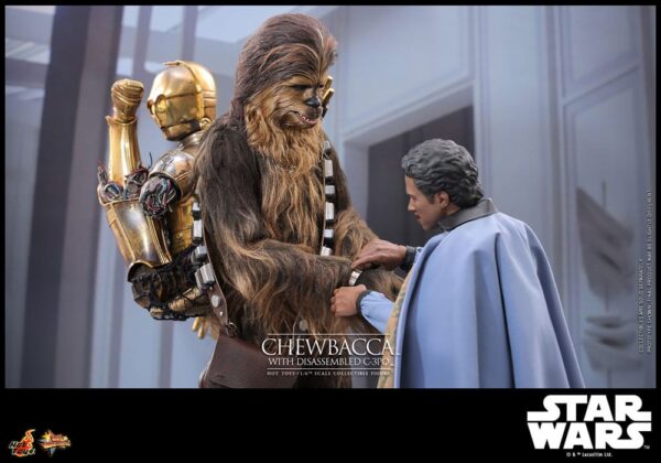 Star Wars Episode V Movie Masterpiece Akció Figura 1/6 Chewbacca with Disassembled C-3PO 36 cm Star Wars Episode V Movie Masterpiece Akció Figura 1/6 Chewbacca with Disassembled C-3PO 36 cm