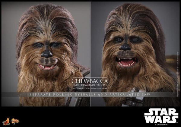 Star Wars Episode V Movie Masterpiece Akció Figura 1/6 Chewbacca with Disassembled C-3PO 36 cm Star Wars Episode V Movie Masterpiece Akció Figura 1/6 Chewbacca with Disassembled C-3PO 36 cm