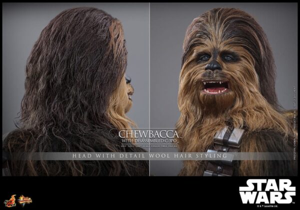 Star Wars Episode V Movie Masterpiece Akció Figura 1/6 Chewbacca with Disassembled C-3PO 36 cm Star Wars Episode V Movie Masterpiece Akció Figura 1/6 Chewbacca with Disassembled C-3PO 36 cm