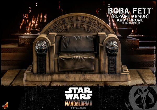 Star Wars: The Mandalorian Akció Figura 1/6 Boba Fett Repaint Armor and Throne Special Edition 30 cm Star Wars: The Mandalorian Akció Figura 1/6 Boba Fett Repaint Armor and Throne Special Edition 30 cm