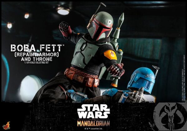 Star Wars: The Mandalorian Akció Figura 1/6 Boba Fett Repaint Armor and Throne Special Edition 30 cm Star Wars: The Mandalorian Akció Figura 1/6 Boba Fett Repaint Armor and Throne Special Edition 30 cm